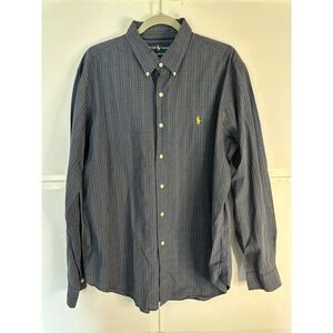 Ralph Lauren Plaid Button Down Shirt Classic Fit Long Sleeve XL